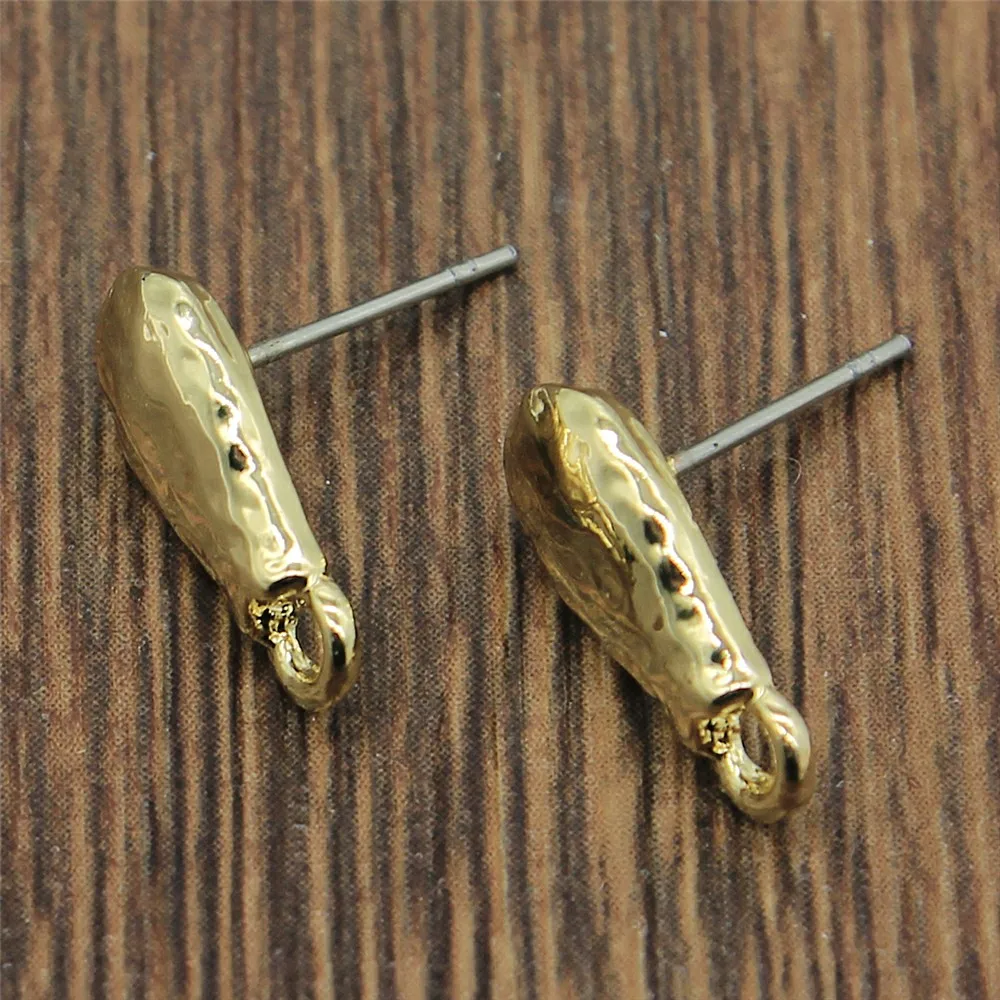 K4012-7x14mm 2 шт золотые искаженные серьги соединители серьги изготовление фурнитура аксессуары серьги основа соединители Linker - Цвет: K4012-7x14mm