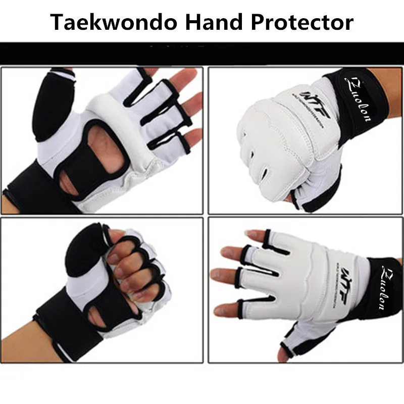 Taekwondo Gloves Fighting Hand Protector WTF Approved Martial Arts Sports Guard PU Leather Fitness Boxing |