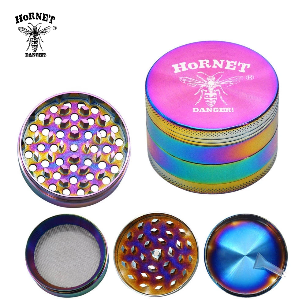 HORNET металлическая точильница для табачных трав радужная цинковая дробилка из