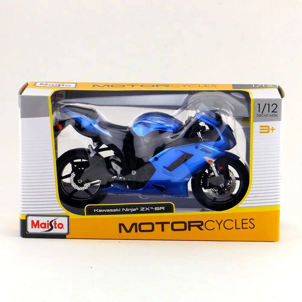 Maisto/1:12 Масштаб/Моделирование литья под давлением модель мотоцикла Игрушка/KAWASAKI Ninja ZX-6R суперкрест/деликатная детская игрушка/воротник