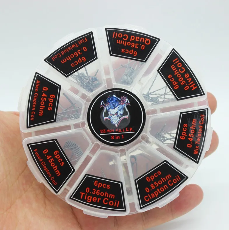 Нагревательная проволока 8 в 1 Ghost head demon killer модная электронная сигарета