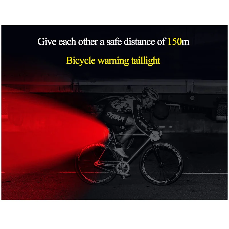 Sireck Bicycle Rear Light 7 Flash Mode USB Charging LED Bike Tail Waterproof Cycling Safety Warning Lamp Luz Bicicleta | Спорт и
