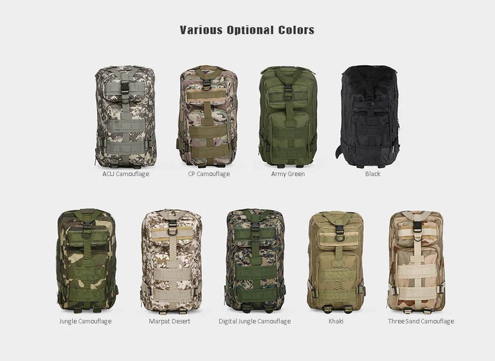 30л охотничий рюкзак Molle 3P Тактическая Военная Сумка Камуфляжный армейский Swat рюкзак мужской походный рюкзак для путешествий наружный штурмовой пакет