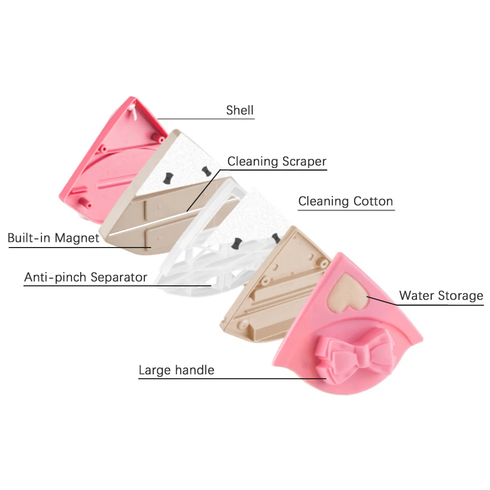 Магнитный стеклоочиститель двухсторонняя Магнитная щетка для мытья окон