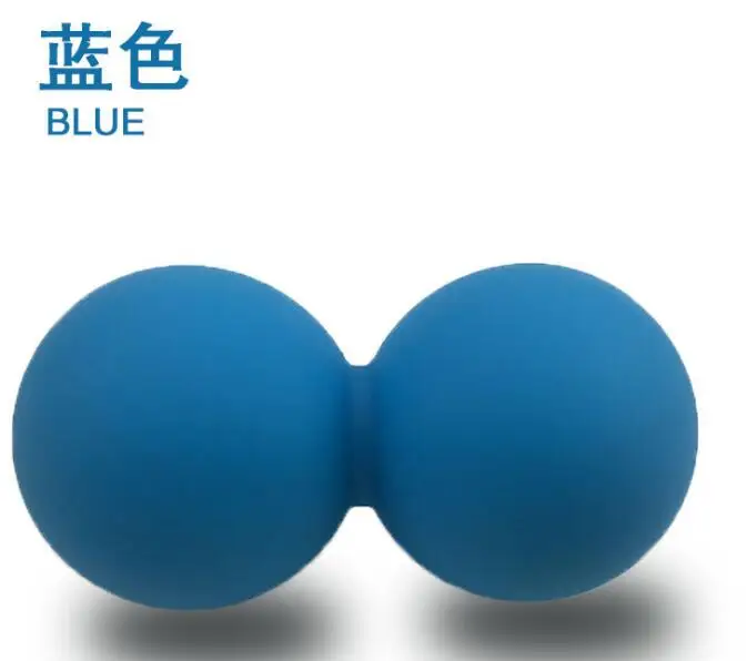 blue Силиконовый массажный шар для йоги фасции арахис Акупрессура мышцы расслабляющий шар ролики Назад триггер точка терапия Спорт Тренажерный зал акциз - Цвет: blue