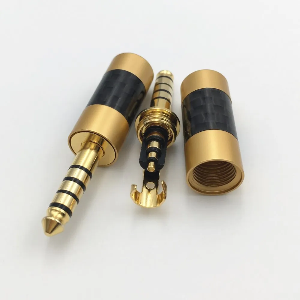 4 шт. Новинка HiFi мм наушники из углеродного волокна 5 полюсный штырьковый разъем