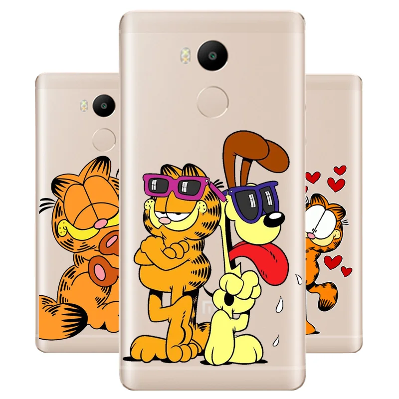 DREAMFOX M496 Garfield Soft TPU Silicone Case Cover For Xiaomi Redmi Note 3 4 5 Plus 3S 4A 4X 5A Pro Global |