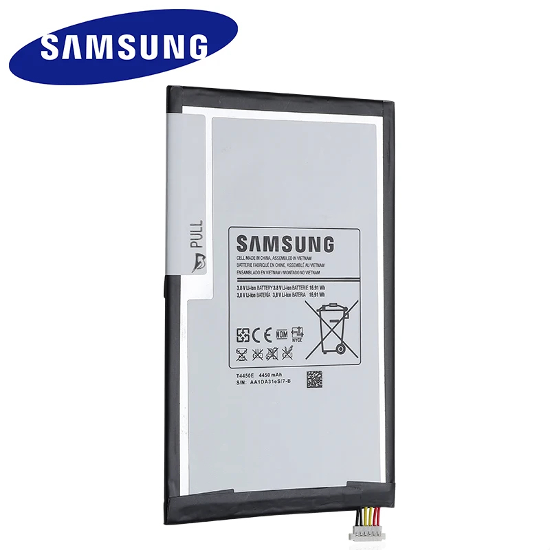 SAMSUNG Tablet Battery T4450E для Samsung Galaxy Tab 3 запасная батарея 8 0 T310 T311 T315 4450mAh|Аккумуляторы