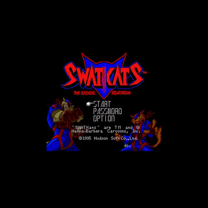 SWAT Kats радикально эскадрильи 16 бит большой серый карточная игра для NTSC игры Прямая
