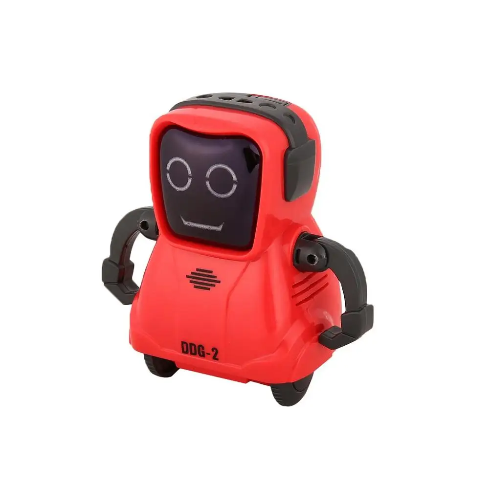 red DDG-2, умный мини карманный диктофон, радиоуправляемый робот-регистратор, Свободно вращается на 360 градусов, игрушки для детей, подарок - Цвет: red