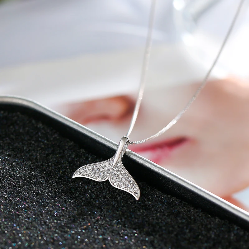 Новое поступление Очаровательное ожерелье с подвеской в виде хвоста русалки из