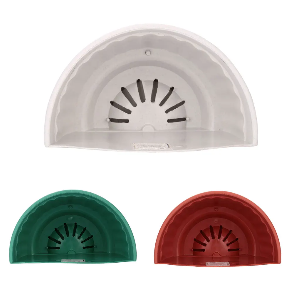 2017 полукруглый пластиковый настенный цветочный горшок Декоративные Зеленые