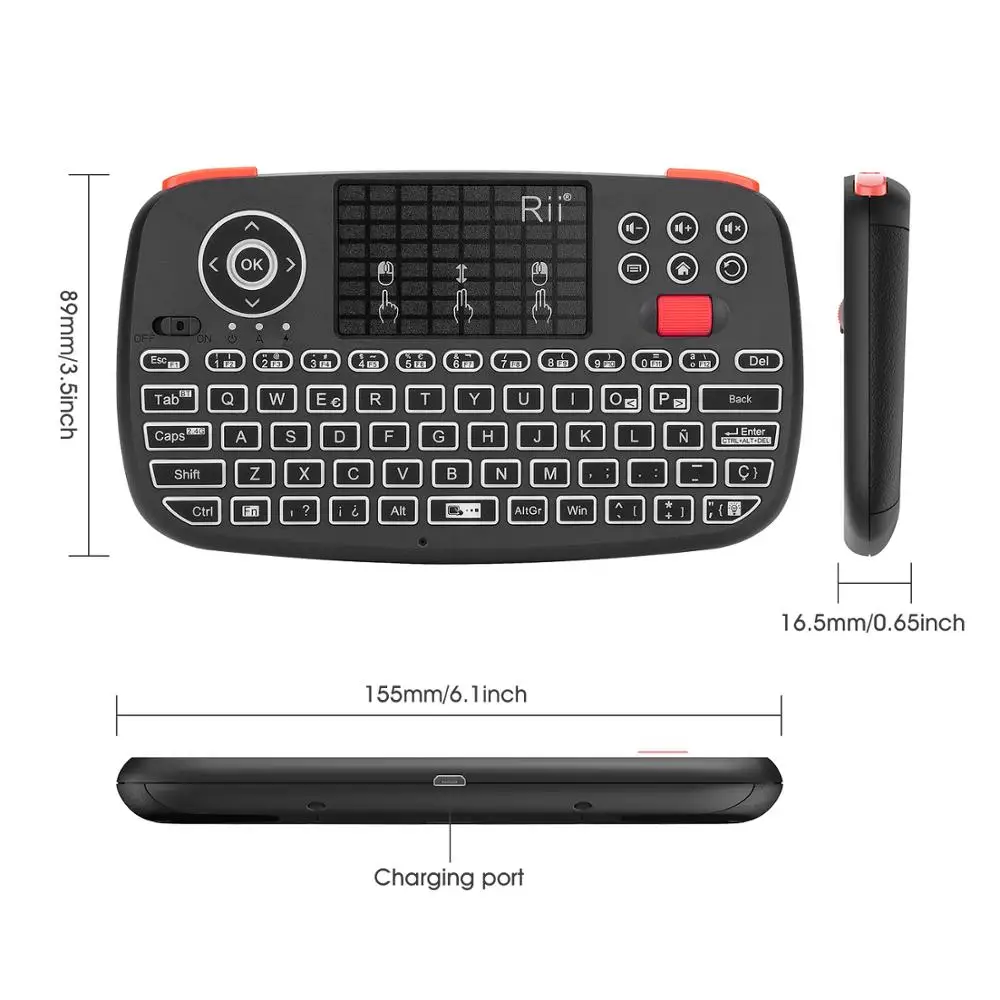 Мини Клавиатура Rii i4 2 4 ГГц Bluetooth два режима|Клавиатуры| |
