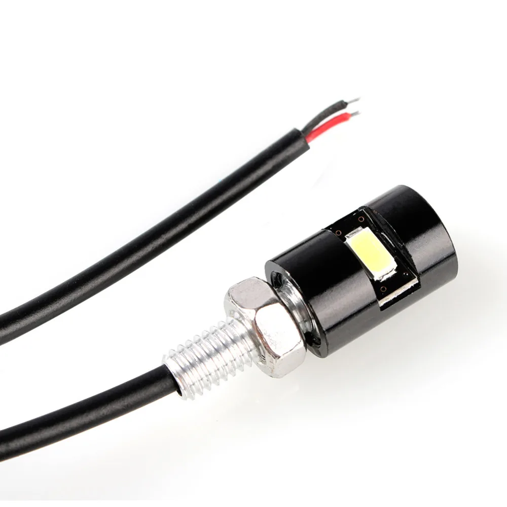 2 шт. из светодиодов мотоцикл номерного знака лампы болт свет накаливания 12 В