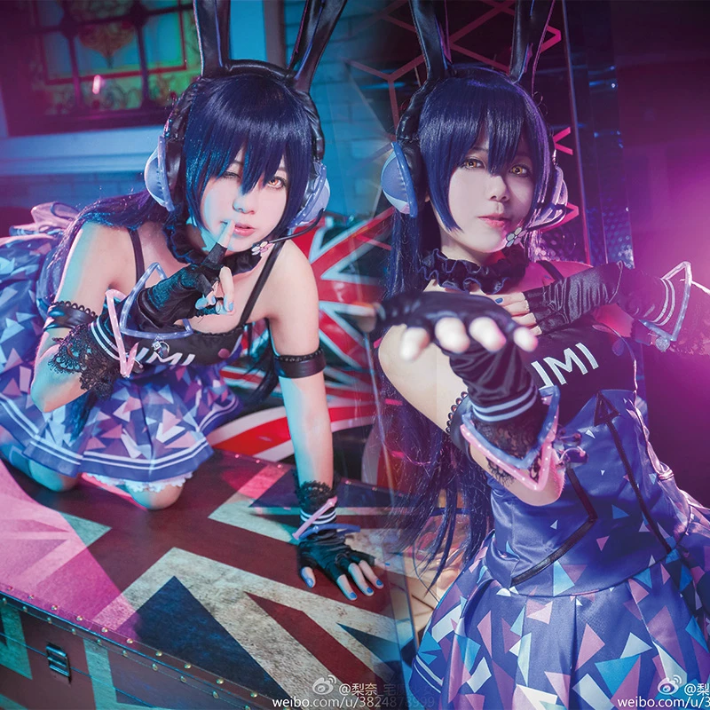 Love Live кибер-игра Ver Shinning Awakening Eli все члены светодиодный светильник Косплей Костюм Униформа Костюмы женское платье для Рождества