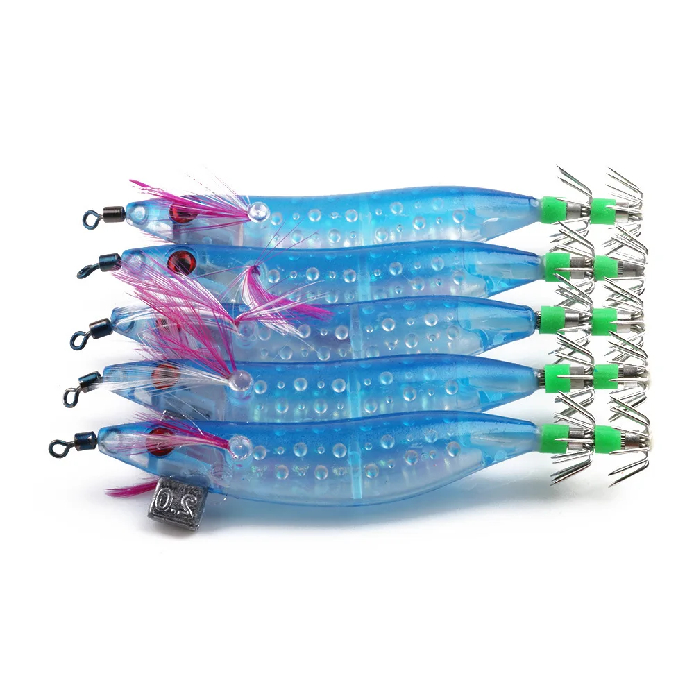 25 шт./лот 10 см 9 г приманка для рыбалки с креветками крючки ловли кальмаров