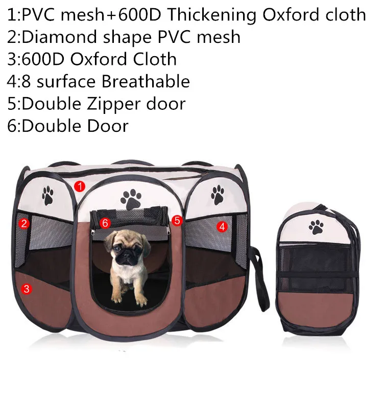 3 вида цветов портативный складной тент для питомца манеж собачий забор щенок