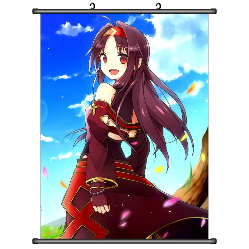 Японское аниме Sword Art Online II SAO сексуальная девушка конно юуки домашний декор настенные свитки Декоративные плакаты с картинками