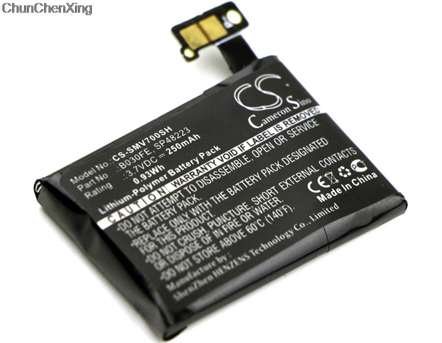 Cameron Sino аккумулятор 250 мАч B030FE GH43 03992A SP48223 для Samsung Gear 1 SM V700|Цифровые аккумуляторы| |