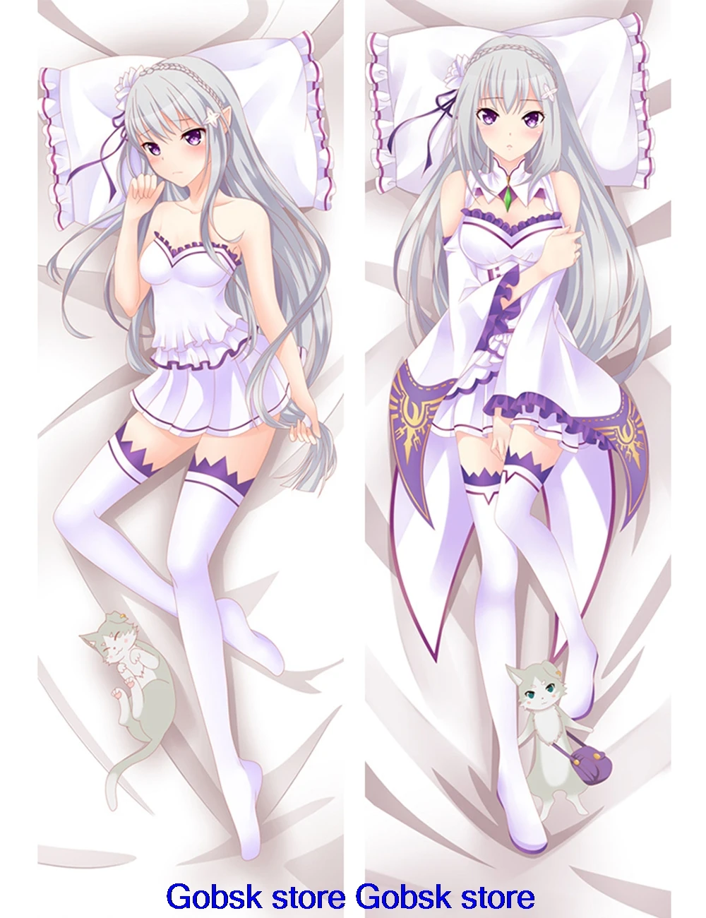 Может обновить аниме Re Zero Hajimeru Isekai Seikatsu Emilia Rem Ram Beatrice Подушка «Dakimakura» чехол обнимающий тело наволочка