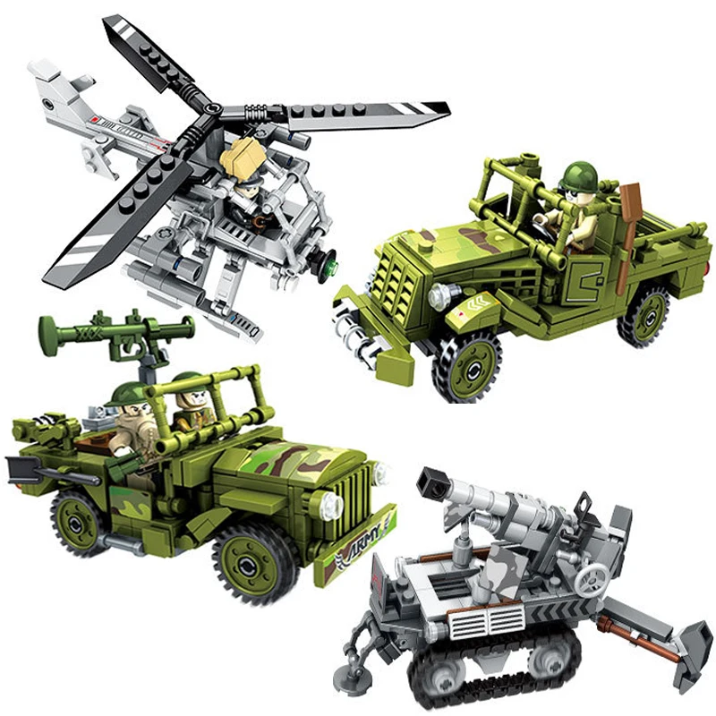YETAA Legoe технологические строительные блоки игрушки грузовой вертолет военный