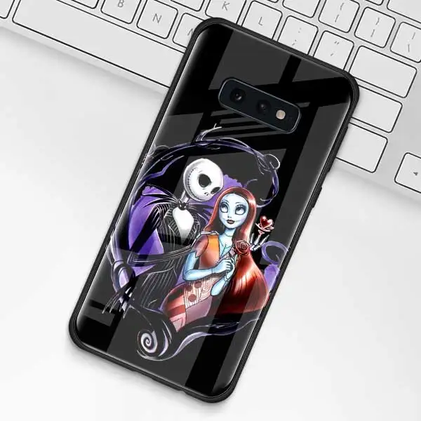 006 Чехол из закаленного стекла Jack Skellington Before Christmas для samsung Galaxy S10 S10e S9 S8 S10 Plus Note 9 A50 A30 - Цвет: 006