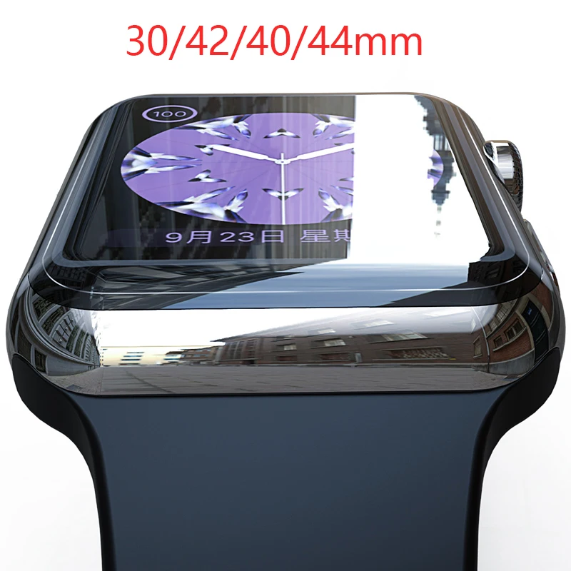 2 шт. в партии 40 44 38 42 мм ТПУ полное покрытие Защитная пленка для iwatch Apple Watch Series 1 2 3 4 защитная крышка экрана