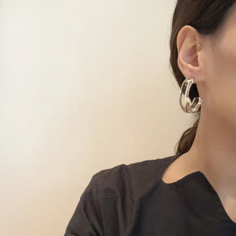 Новые модные геометрические винтажные полукруглые серьги из ацетата смолы для