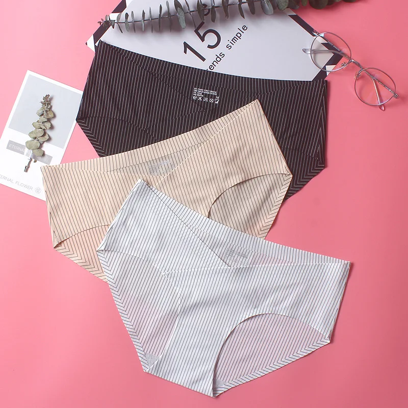 Женские сексуальные бесшовные трусы из ледяного шелка большого размера танга