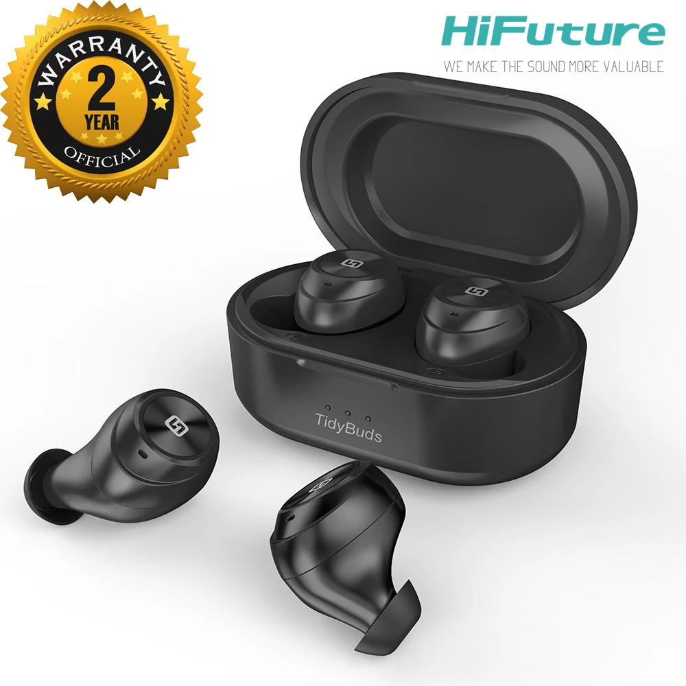 Hifuture Tidybuds TWS Bluetooth V5.0 наушники 3D стерео Спортивные Беспроводные с двойным