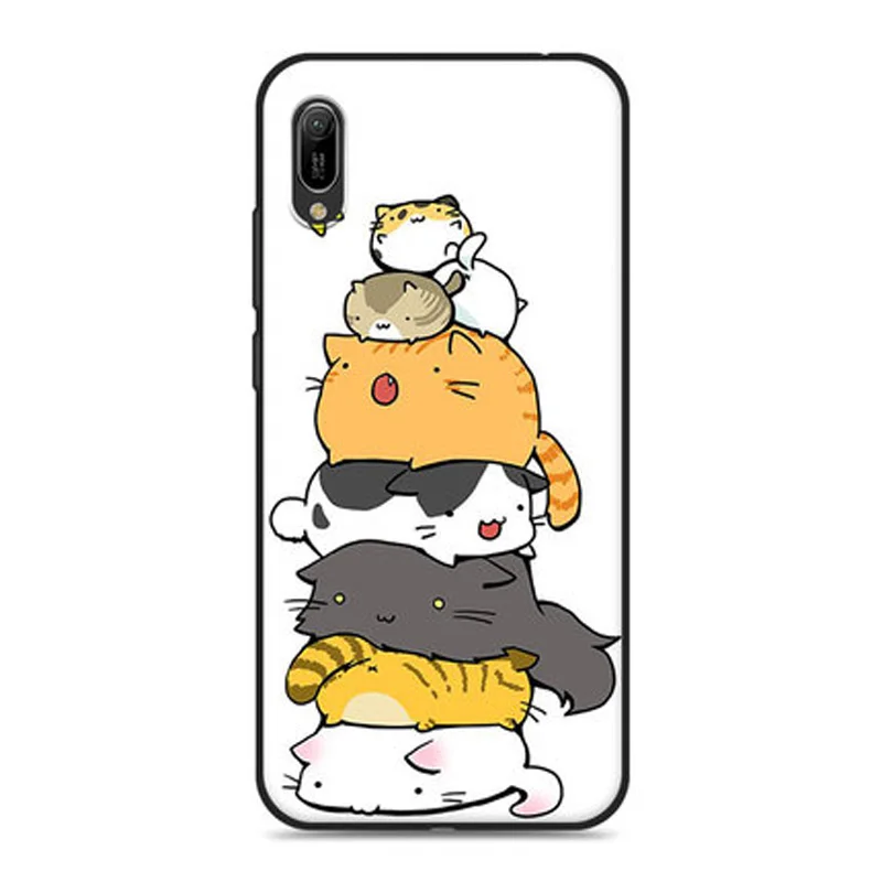 Чехол для Huawei Y6 pro 2019 Мягкий Силиконовый ТПУ чехол с рисунком животных из