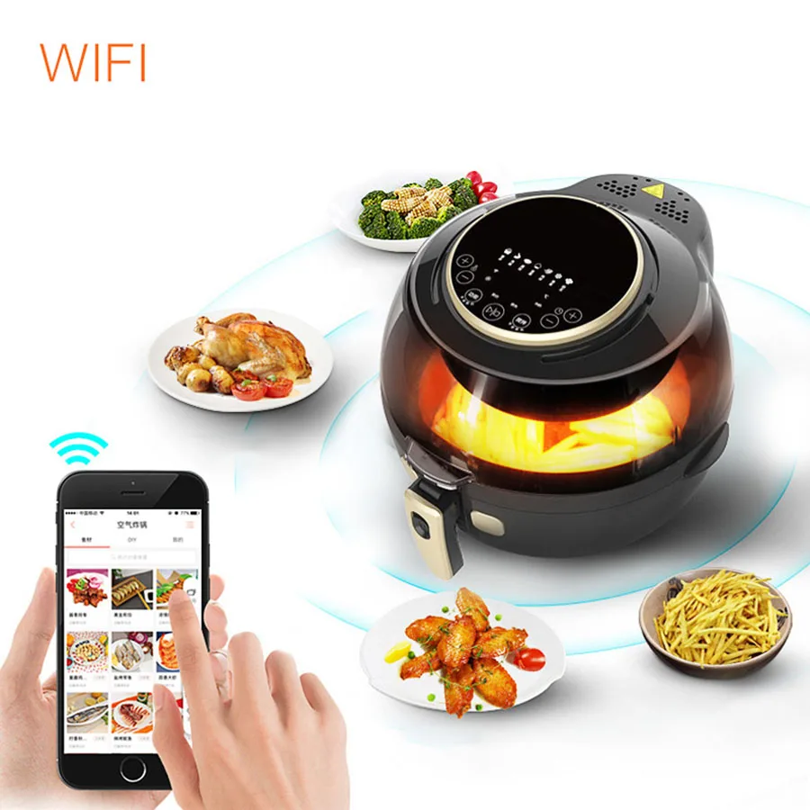 220В 5л бытовая электрическая воздушная фритюрница автоматическая без масла