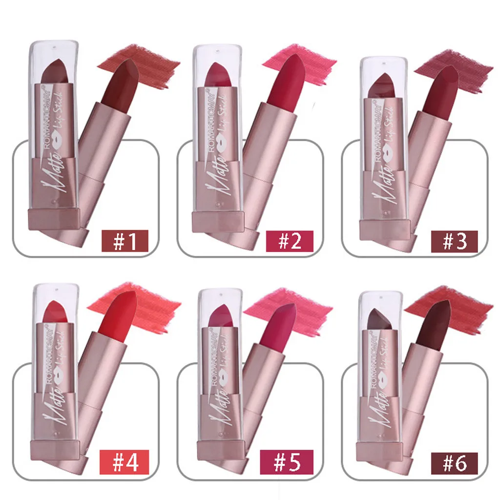 Женская матовая водостойкая губная помада 12 цветов увлажняющий и долговечный