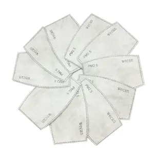 10 шт.лот фильтровальная бумага PM2.5 маска для лица с защитой от смога и пыли фильтр с активированным углем для масок для взрослых и детей