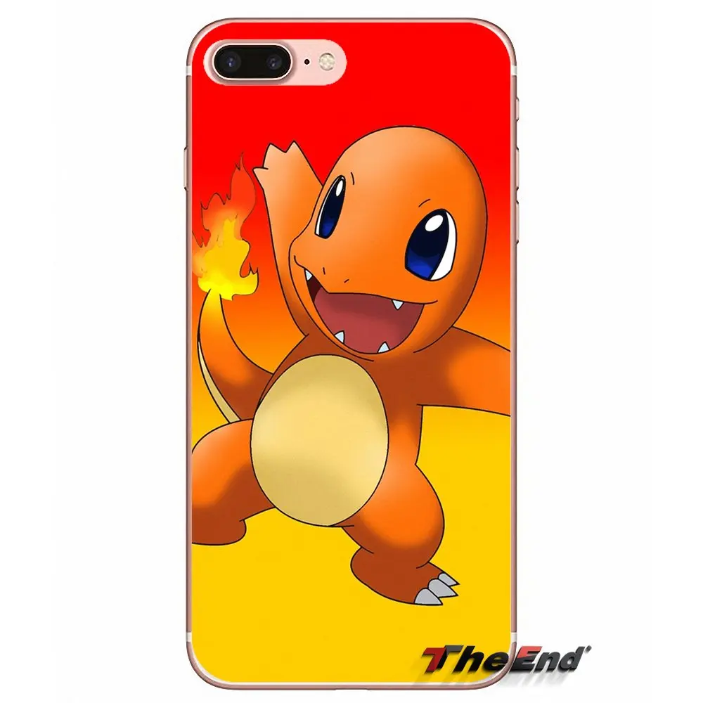 Мультфильм Аниме pokeom Charmander прозрачный ТПУ чехол для samsung Galaxy S3 S4 S5 мини S6 S7 край S8 S9