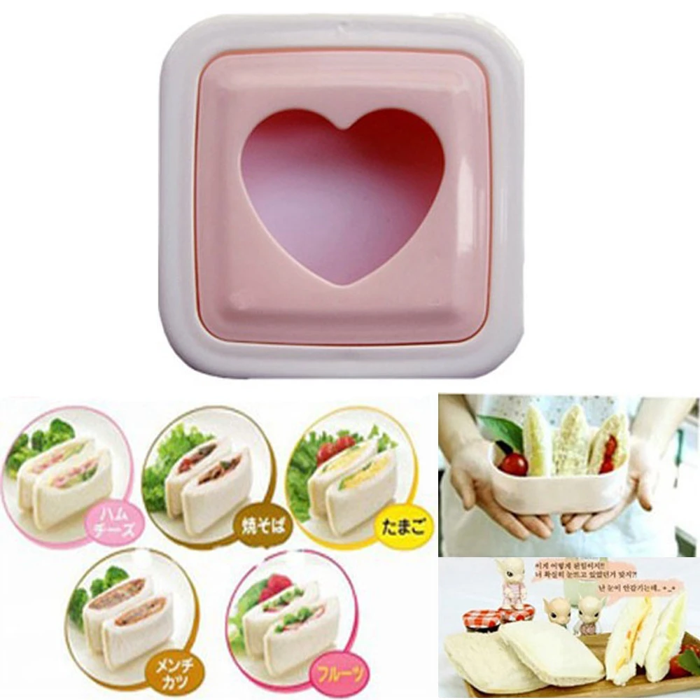 Карманная кухонная форма в форме сердца Пластиковая для суши печенья украшения