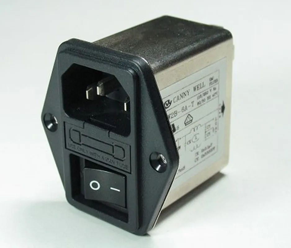1pcs CW2B-6A-T Noise Suppressor Power EMI Filter Termianl Single-phase Line-conditioner JREle AC 115/250V 6A | Обустройство дома
