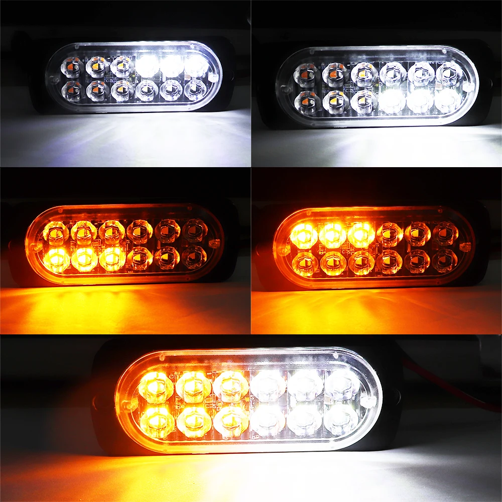 12 LED Стробоскоп сигнальная лампа решетка мигающий проблесковый аварийный свет