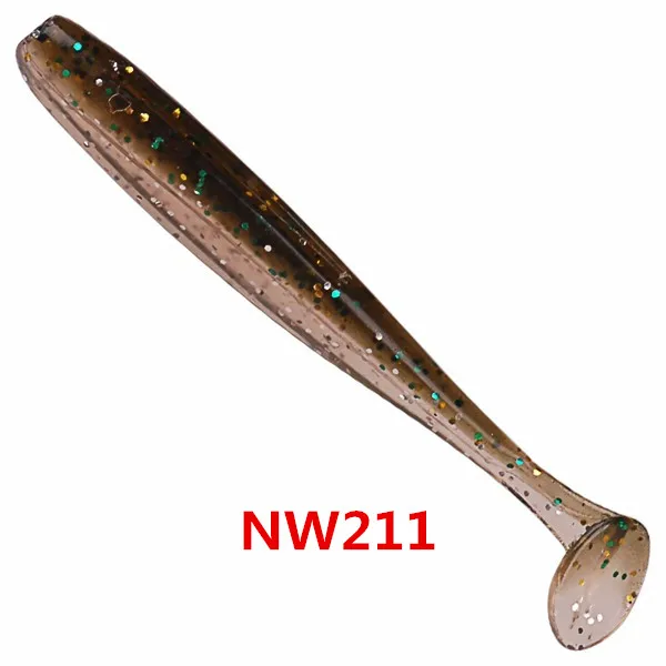 NOEBY 16 шт. мягкие приманки 50mm0. 7 г рыболовные приманки isca искусственные Para Pesca рыболовные воблеры Grub одиночные Т-хвост силиконовые приманки Peche - Цвет: NW211