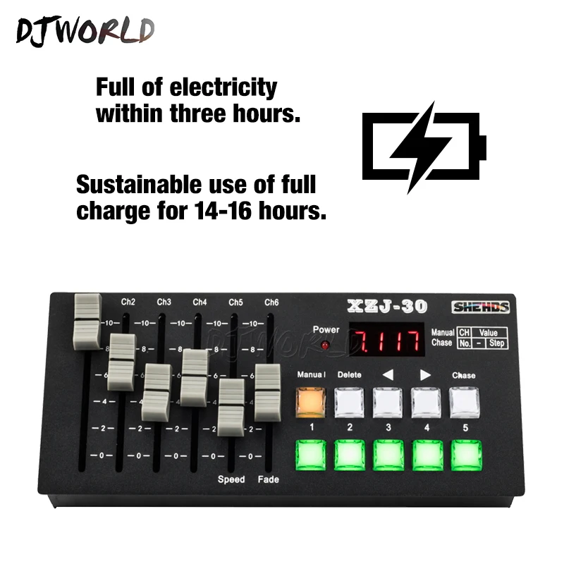 Сценическое контрольное оборудование DMX Console30 с беспроводной зарядкой подходит