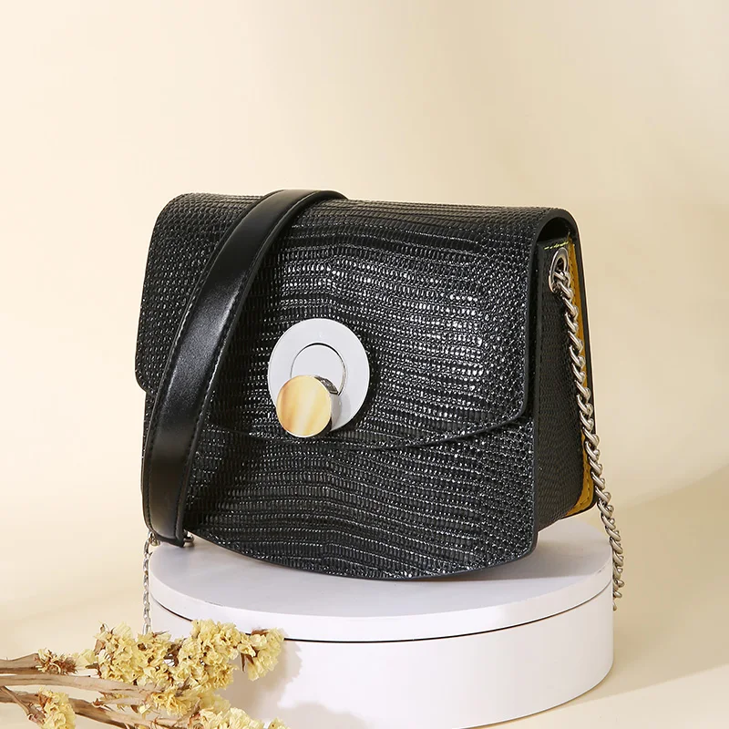 Крокодиловая ящерица модная женская сумочка с пряжкой маленькая сумка-тоут