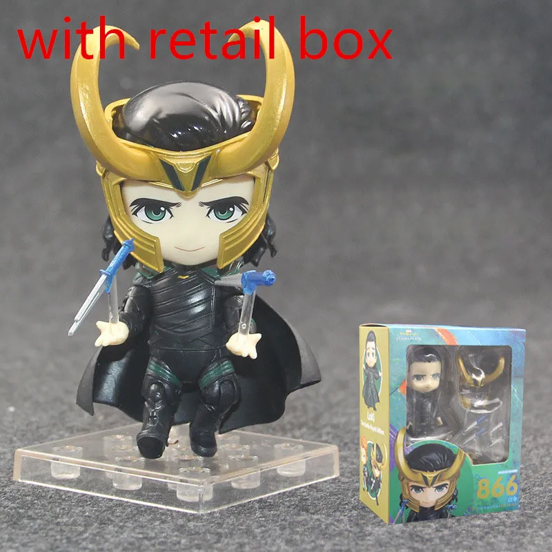 Золотой Мстители 4 эндгейм Nendoroid Железный человек Локи Тор Капитан Америка Фигурки игрушки Аниме Avangers эндгейм супер герой Nendoroid - Цвет: Золотой