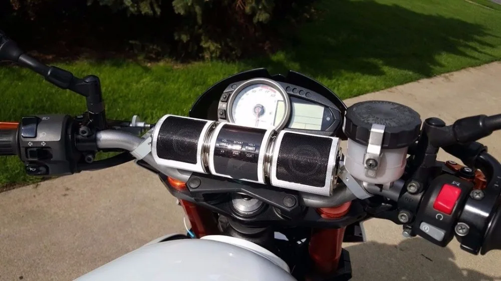 Водонепроницаемый Bluetooth мотоцикл аудио стерео MP3 FM радио динамик руль с 8 Гб для Harley Sporster Softail Bobber Chopper
