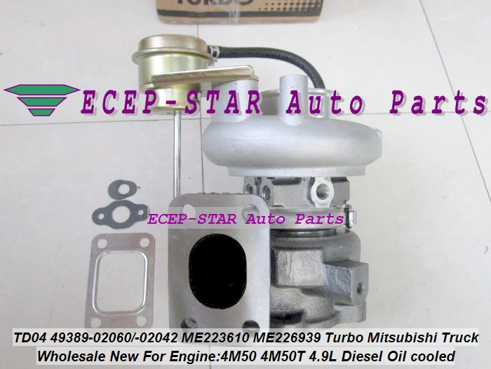 Турбо TD04 49389 02060 02042 ME223610 ME226939 Турбокомпрессор Для Mitsubishi Truck 4M50T 4M50