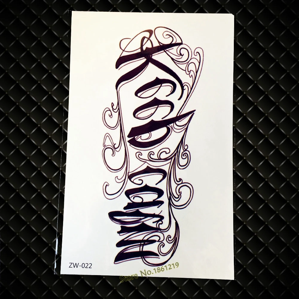 Черный Временная тату наклейка для Для мужчин 19x12 см в индейском стиле боди арта с