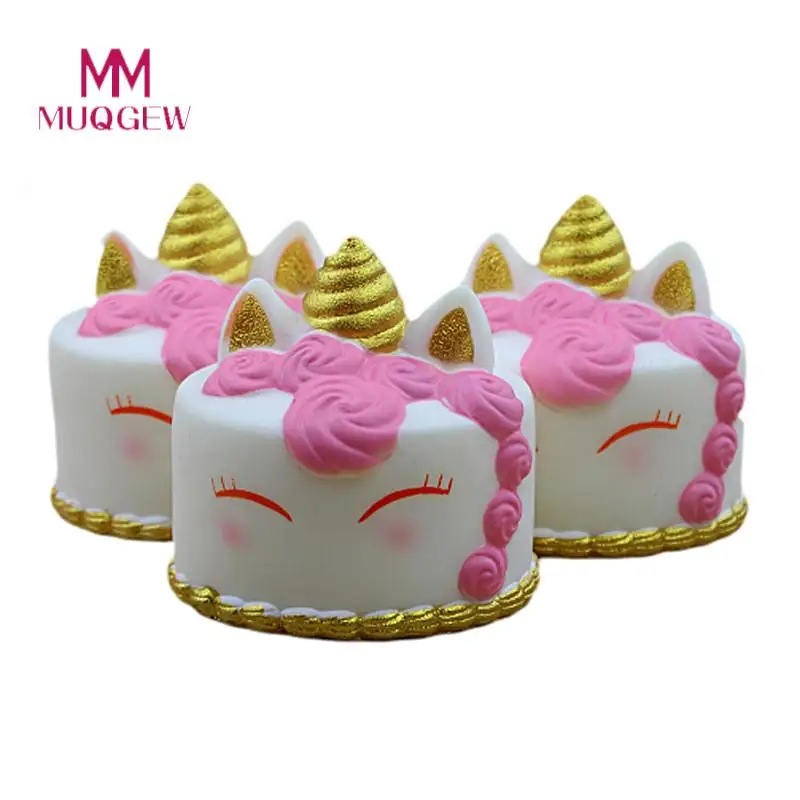 MUQGEW Kawaii мультяшный пирог слизь сюрприз сжимаемые сжималки медленно