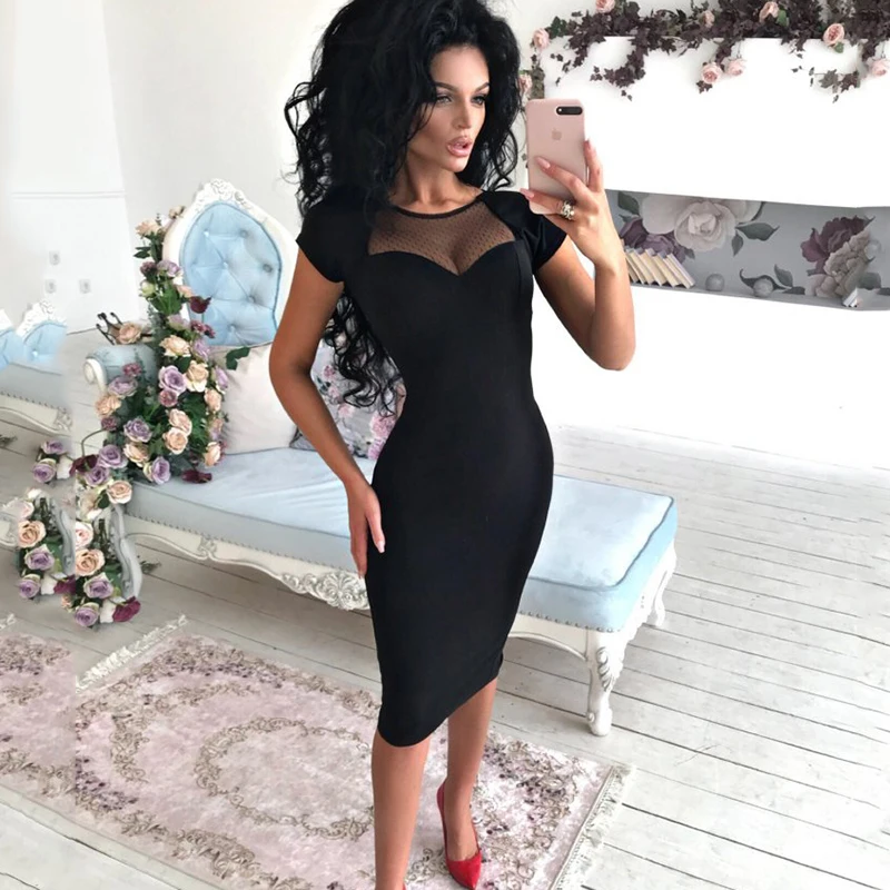 2018 зима осень платья женские вечерние сексуальные кружевные с коротким рукавом