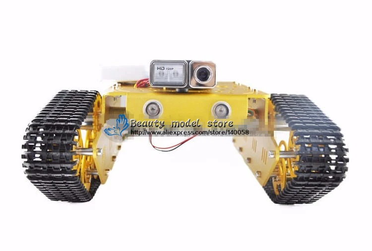 Алюминиевый гусеничный видео робот DIY TK3V Радиоуправляемый беспроводной для