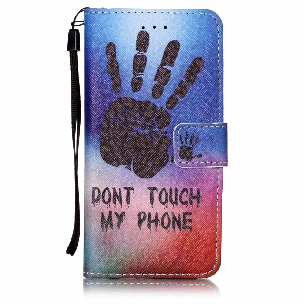 Чехол-бумажник флип-чехол для samsung Galaxy S4 S5 S6 S7 край A3 A310 A5 A510 J5 J510 J7 Обложка для iPhone 6 6s 7 Plus чехол для телефона чехол s - Цвет: Hand