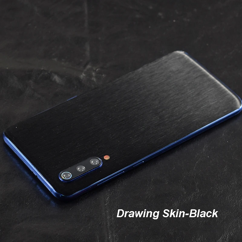 Drawing Black 3D углеродное волокно/кожа/3D Камуфляж/дерево шкуры Телефон задняя крышка наклейка для XIAOMI Play Mi9 MIX3 Mi8 Mi8 SE Mi8 Lite Redmi Note 7 - Цвет: Drawing Black